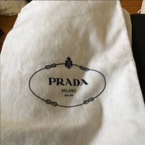 Authentic Prada dust bag 9X13.